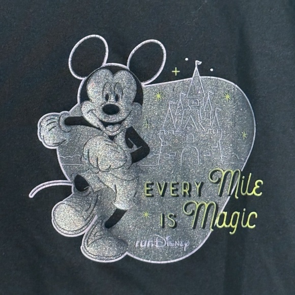 Disney Parks runDisney Black Hooded Hybrid Jacket Women’s Large | Winter Runner - Picture 10 of 14